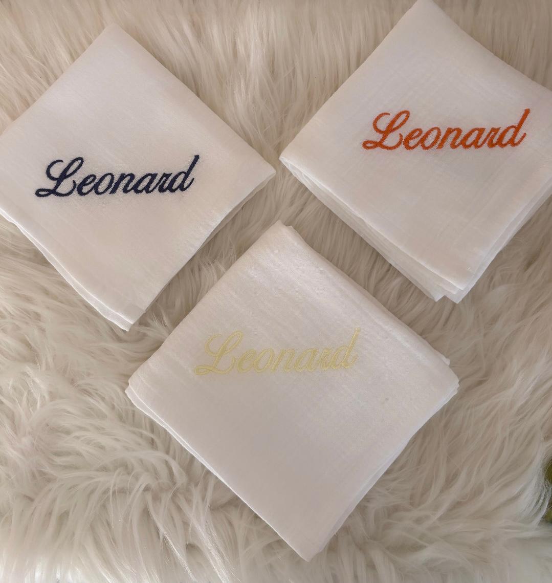 Personalised muslin