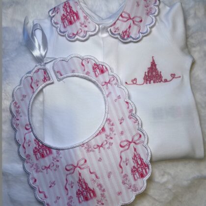 Fairytale castle set - babygrow and bib