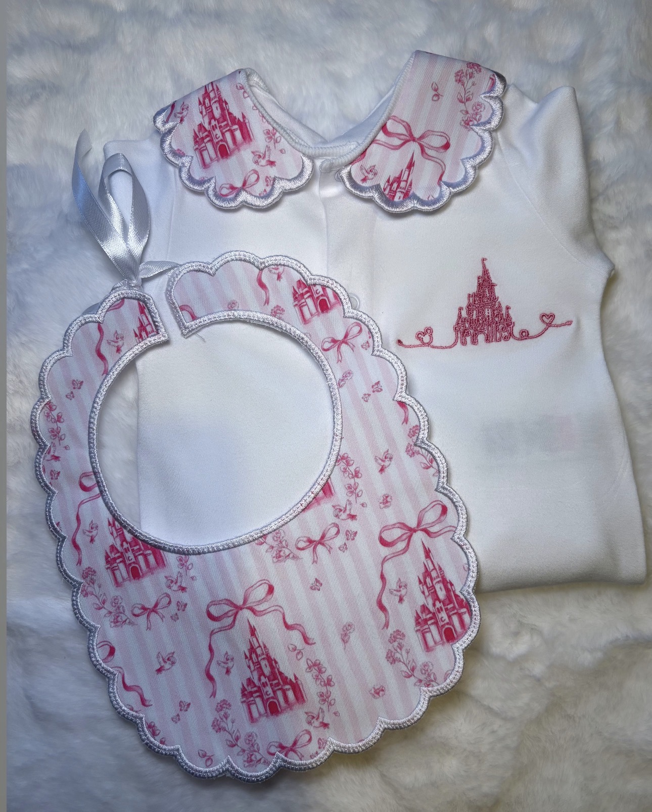 Fairytale castle set - babygrow and bib