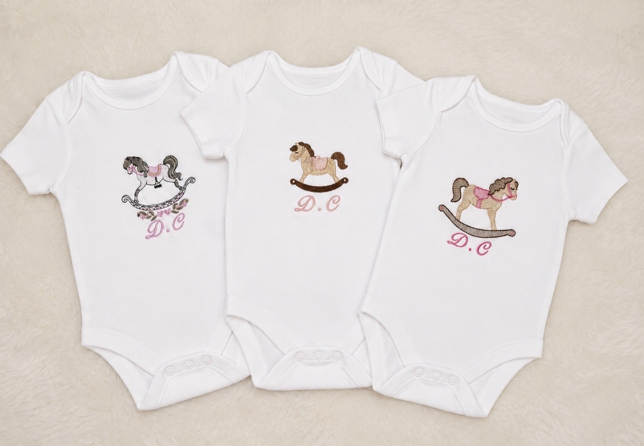 Rocking Horse Vest - set of 3